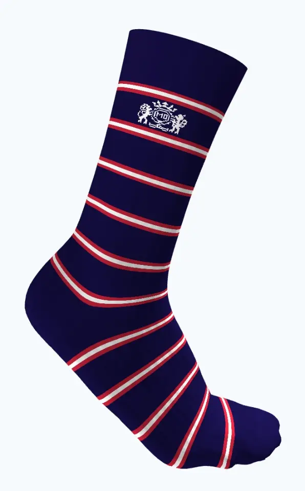 Socks made for The King's School, Canterbury